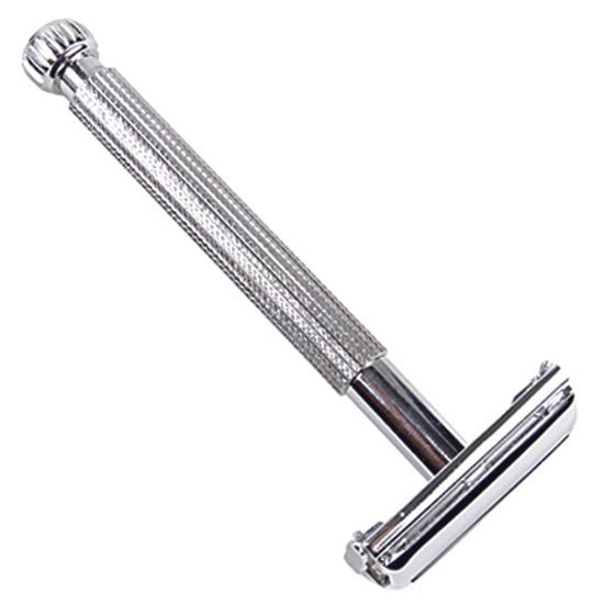 Parker Textured Long Handle Butterfly Open Safety Razor