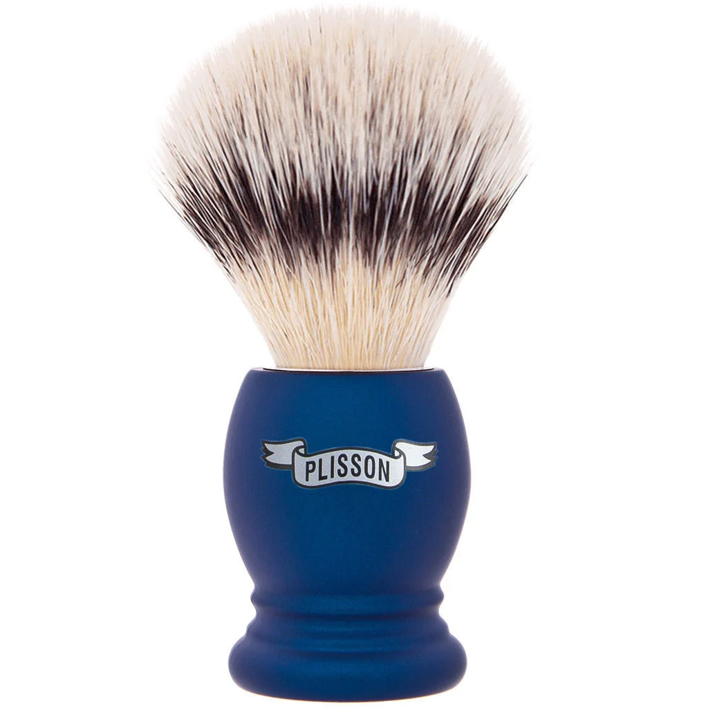 Plisson 1808 Shaving Brush Essential Blue Vegansk